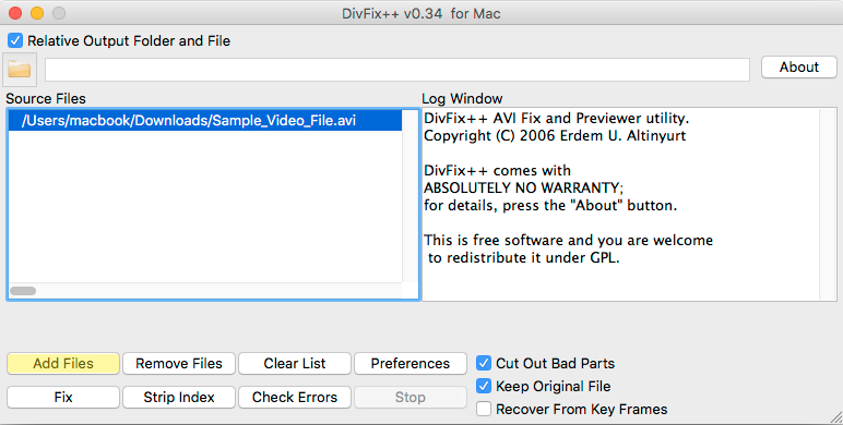 avi file repair for mac