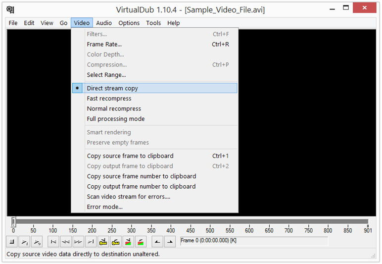 VirtualDub Video Copy